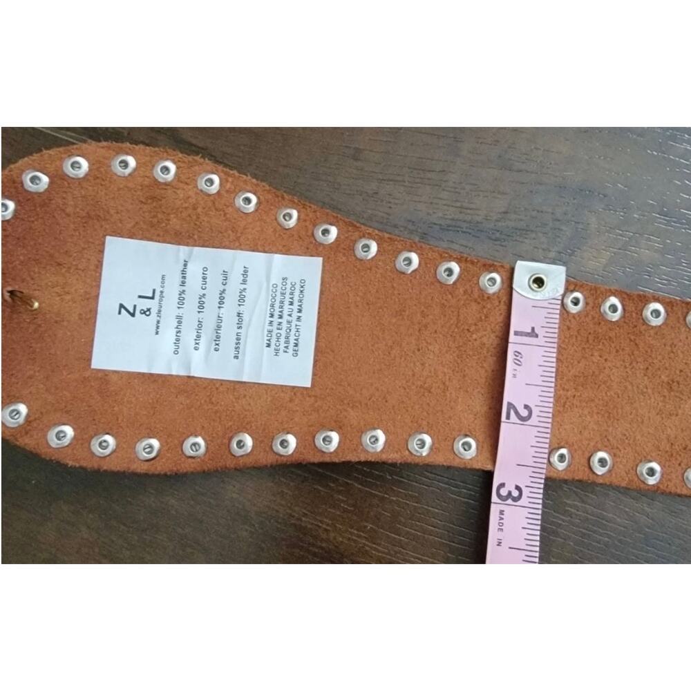 NWT Free People Hera Hip Belt Western Hippie Festival Brown Cottagecore - Picture 3 of 7
